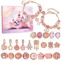Coonoor Schmuck-Adventskalender 2025 Weihnachtskalender Schmuck Set Armbänder Halsketten (24 Füllung Adventskalender Schmuck Weihnachten Geschenke), Weihnachtskalender Geschenk für Kinder Teenager Frauen Mädchen