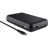 Trust LARO 100W LAPTOP POWERBANK (20000 mAh, 100 W, 100 Wh), Powerbank, Schwarz