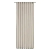 ELBERSDRUCKE Gardine mit verdeckten Schlaufen Air 09 beige-Creme halbtransparent 255 x 140 cm Vorhang für das Wohnzimmer Schlafzimmer Küche Flur Kinderzimmer