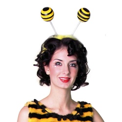 Metamorph Kostüm Bienenfühler, Lustig wobbelnde Fühler an Haarspange schwarz