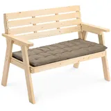 JEMIDI Bankauflage 120 x 40 x 5 cm braun 2 St.