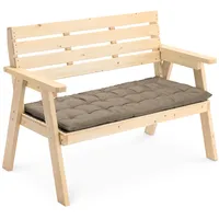 JEMIDI Bankauflage 120 x 40 x 5 cm braun 2 St.