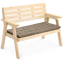 JEMIDI Bankauflage 120 x 40 x 5 cm braun 2 St.