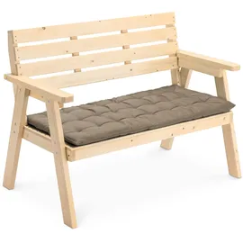 JEMIDI Bankauflage 120 x 40 x 5 cm braun 2 St.