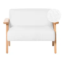 Kindersofa Lalmo Bouclé Weiß