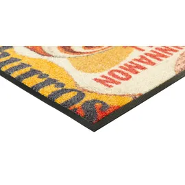 Wash+Dry Snack Attack 75 x 190 cm Grau/Rot