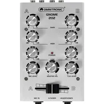 Omnitronic GNOME-202 Mini-Mixer silber