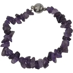 Armband STEUER "Splitter- Amethyst lila", lila, Armbänder, Damen, 19cm, Metall