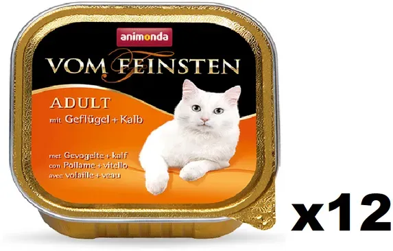 Animonda Cat Vom Feinsten Adult Geflügel und Kalb 12x100g