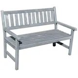 Promadino Gartenbank Johanna 2-Sitzer, grau