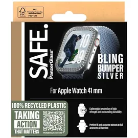 Panzer Glass SAFE. by PanzerGlass TPU Bumper Silber Apple Watch 10/ 42mm