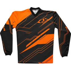 Jopa Toxin, Shirt Kinder - Schwarz/Neon-Orange - 116