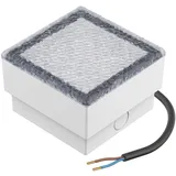 ledscom.de LED Pflasterstein Bodeneinbauleuchte CUS für außen, IP67, eckig, 10 x 10cm, warmweiß