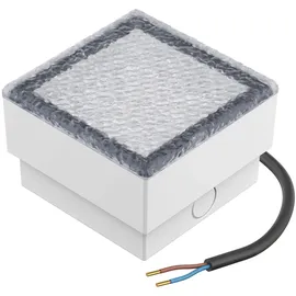 ledscom.de LED Pflasterstein Bodeneinbauleuchte CUS für außen, IP67, eckig, 10 x 10cm, warmweiß