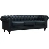 Habitat et Jardin - 208 x 82 x 70 cm - 3-Sitzer - Schwarz