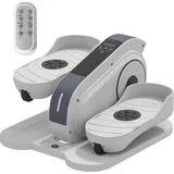 sportnow Mini-Ellipsentrainer Untertisch Mini Crosstrainer für zuhause Ellipsen Beintrainer mit 10-stufiger Geschwindigkeit, LCD-Monitor, Fernbedienung, für Büro, Senioren