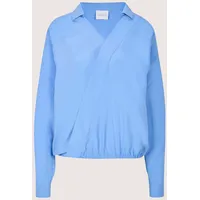 Madeleine Langarmbluse blau 40