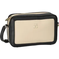 Tommy Hilfiger Umhängetasche TH Essential S Crossover CB PSP24 White Clay/Black Violett Damen