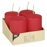 Papstar Stumpenkerze 5 x 8 cm 4 St. rot
