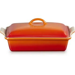 Le Creuset Auflaufform mit Deckel ofenrot