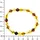 Ostsee-Schmuck Armband Kugel 8 mm braun 19 cm