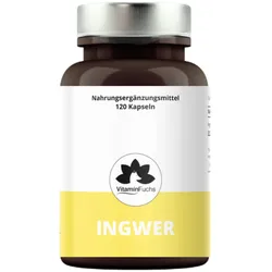 Ingwer + Kapseln - Ingwerpulver optimal Bioverfügbar von VitaminFuchs 120 St