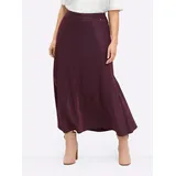 sheego Faltenrock Damen Rot 44