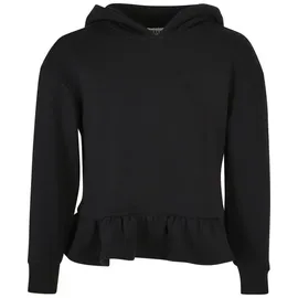 URBAN CLASSICS Organic Volants Kapuzenpullover Black 110-116 cm