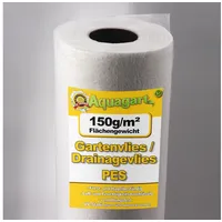 Aquagart 250m2 Gartenvlies Unkrautvlies Drainagevlies 150g 2m br