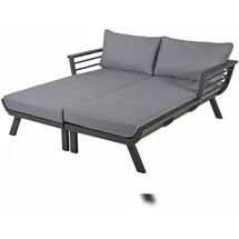 deluke Doppel-Sonnenliege MARA 175 x 170 x 62 cm Grau