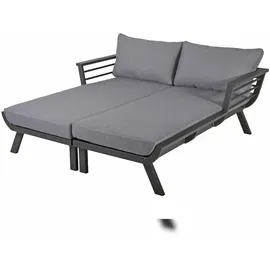 deluke Doppel-Sonnenliege MARA 175 x 170 x 62 cm Grau