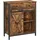 VASAGLE Sideboard 30 x 70 x 80 cm Vintagebraun / Schwarz