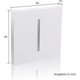 Longlife LED LED Treppenleuchte Eckig Weiß