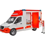Bruder MB Sprinter Ambulanz mit Fahrer 02676