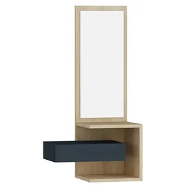 Asir Wandspiegel mit Ablage STELLA 90x49 cm braun/anthrazit - Braun/Anthrazit