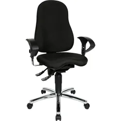 Bürostuhl TOPSTAR "Sitness 10", schwarz, Sitzfläche: 100% Polypropylen, Stühle