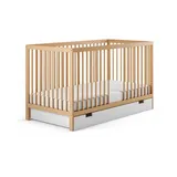 Kids Collective Babybett, Natur, Holz, Buche, 60x120 cm, Babymöbel, Babybetten, Gitterbett