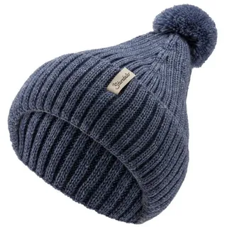 Sterntaler Strickmütze Melange in mittelblau | Gr.: 45 cm