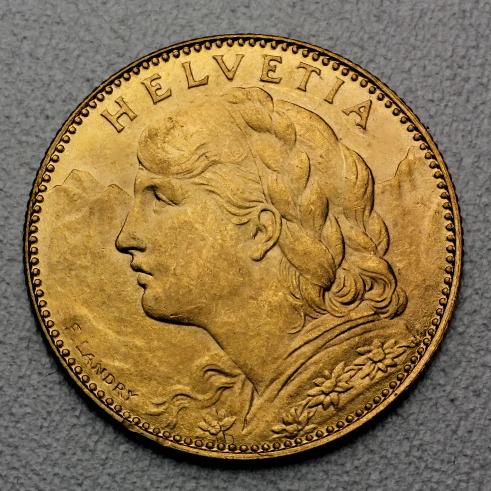Goldmünze 10 SFR 