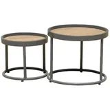 Garden Pleasure SILEA Beistelltische-Set Kunststoff anthrazit