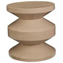 Koopmann International Beistelltisch MESO, Ø 31 cm - Sandfarben - Eisen