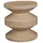 Koopmann International Beistelltisch MESO, Ø 31 cm - Sandfarben - Eisen