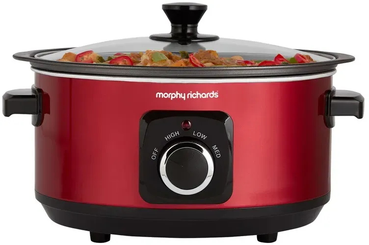 Morphy Richards 460014, 3,5 l, Schwarz, Rot, Drehregler, Glas, 163 W