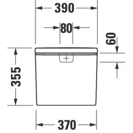 Duravit No.1 Spülkasten 390x170mm