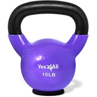 Yes4All Unisex-Erwachsene N21X Kettlebell, D. Lila-6.8kg, 15.0 Pounds