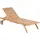 Beliani Cesana Gartenliege 195 x 61 x 80 cm Hellbraun