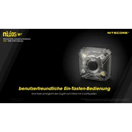 Nitecore NU05 V2 Schwarz
