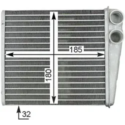 Mahle Wärmetauscher, Innenraumheizung [Hersteller-Nr. AH208000S] für Audi, Proton, Seat, Skoda, VW