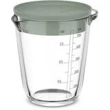 Mepal Messbecher Chef It 0,5 Liter aus Glas mit Deckel - grün