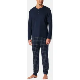 SCHIESSER Pyjama Fine Interlock Blau 58